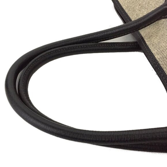 Authentic Hermes Garden Party 36 Greige with Black Leather Trim - Picture 6 of 15